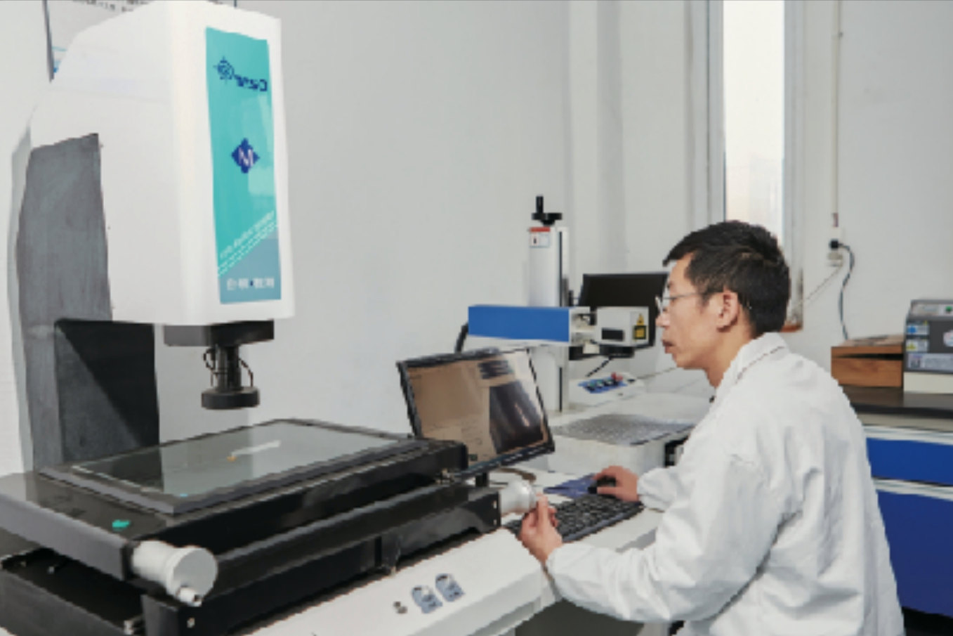 CNC inspection in the workshop
